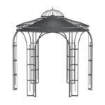 3D-Modell Pavillon Milano mit Sonnensegel anthrazit