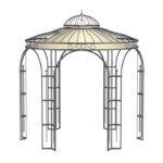3D-Modell Pavillon Milano mit Sonnensegel ecru